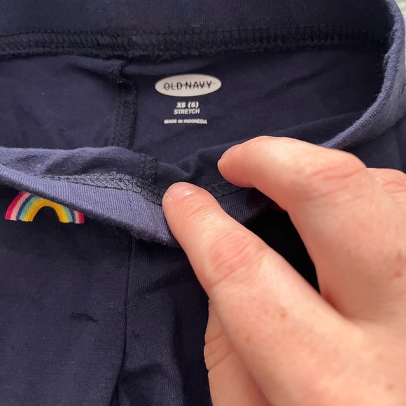 Old Navy Navy Pants with Rainbow Detail - Picture 4 of 5
